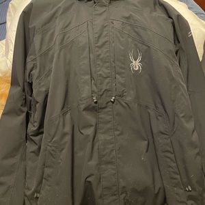 Black Spyder Ski Jacket (Large)